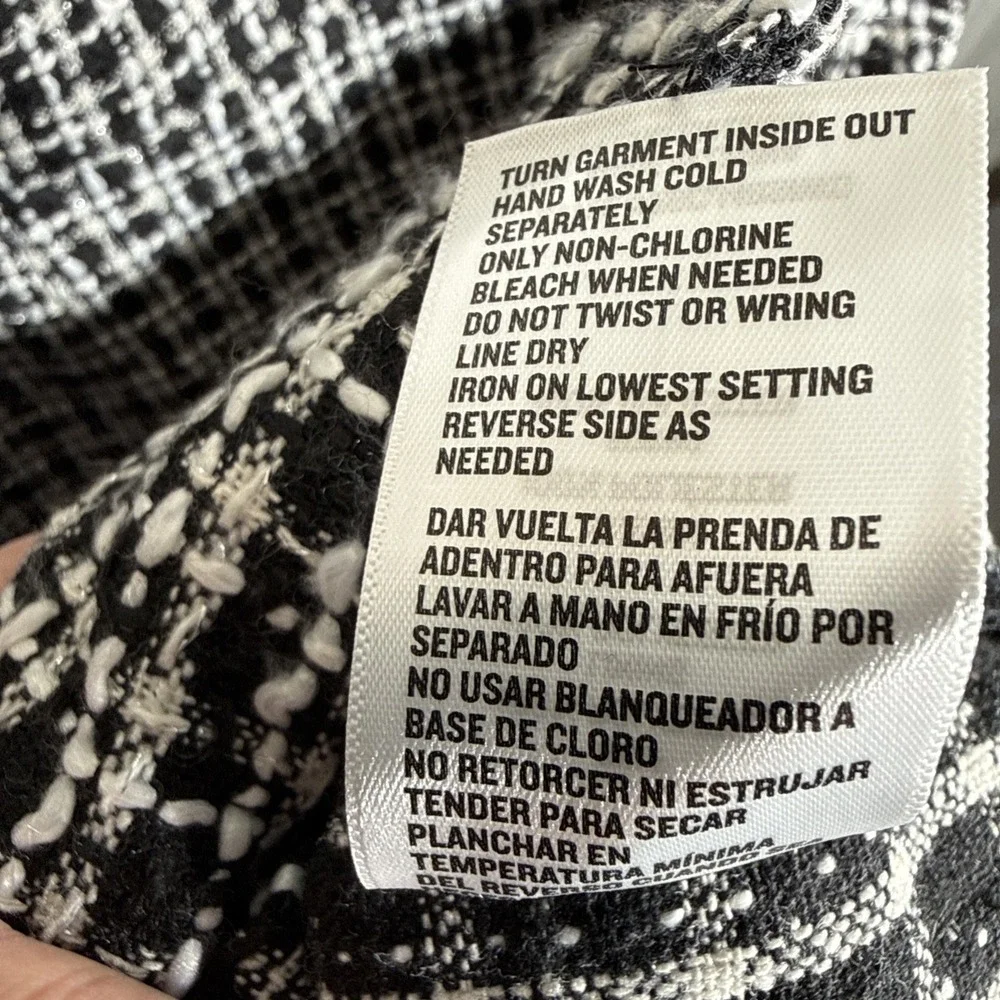 Miami Black & White Sheath Mini Dress WMN Small Y2K Preppy City Girl Tweed NWT - Picture 12 of 14